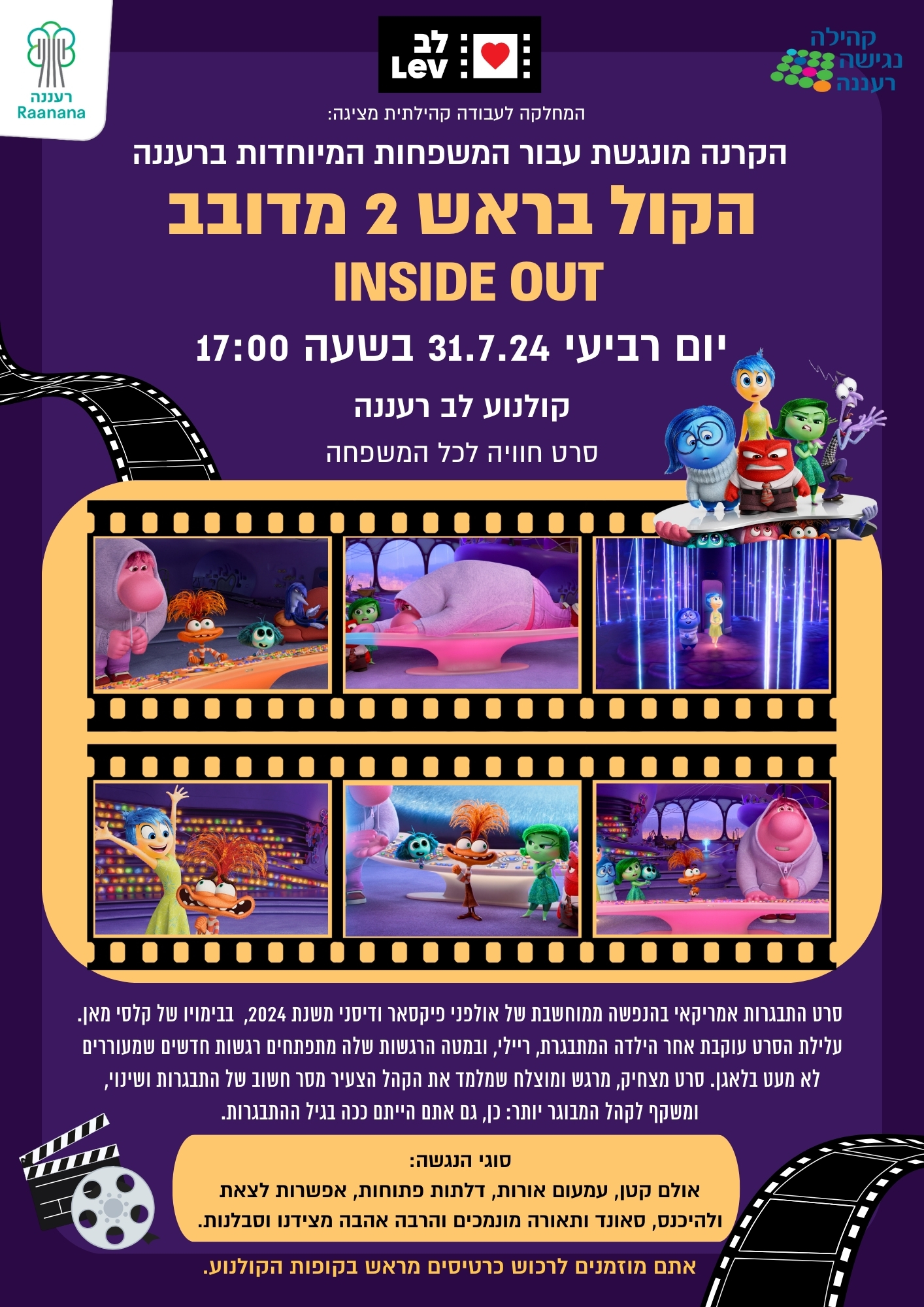 הקרנה מונגשת – הקול בראש 2 מדובב